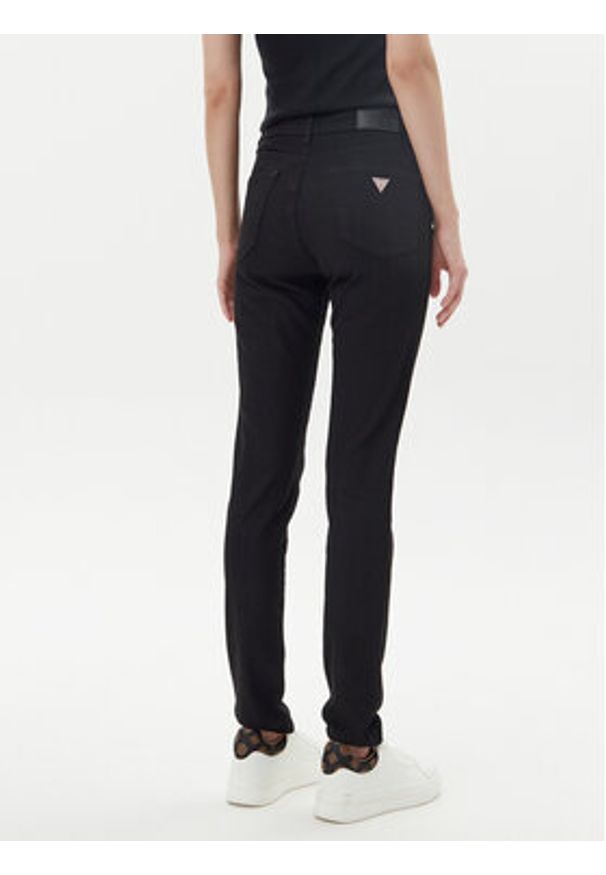 Guess Jeansy W4YA92 D5DL1 Czarny Skinny Fit. Kolor: czarny