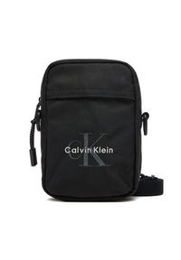 Calvin Klein Saszetka Bold Logo Nylon Slim Reporter LV04D3231G Czarny. Kolor: czarny. Materiał: materiał #4