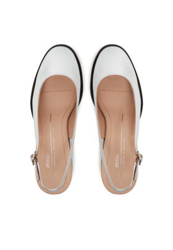 ecco - ECCO Czółenka Sculpted Lx 22271301682 Srebrny. Kolor: srebrny. Materiał: skóra