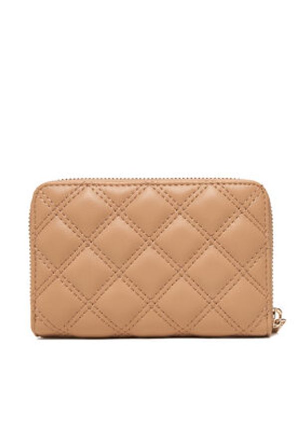 Guess Portfel Giully II Sgl SWQG96 73140 Beżowy. Kolor: beżowy. Materiał: skóra