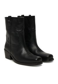 Weekend Max Mara Botki Ranch 2525796034600 Czarny. Kolor: czarny. Materiał: skóra #5