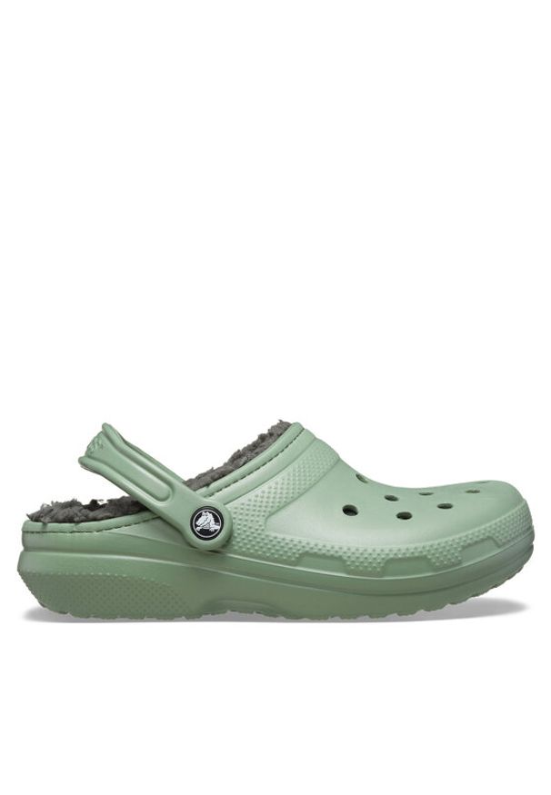 Crocs Klapki Classic Lined Clog 203591 Zielony. Kolor: zielony