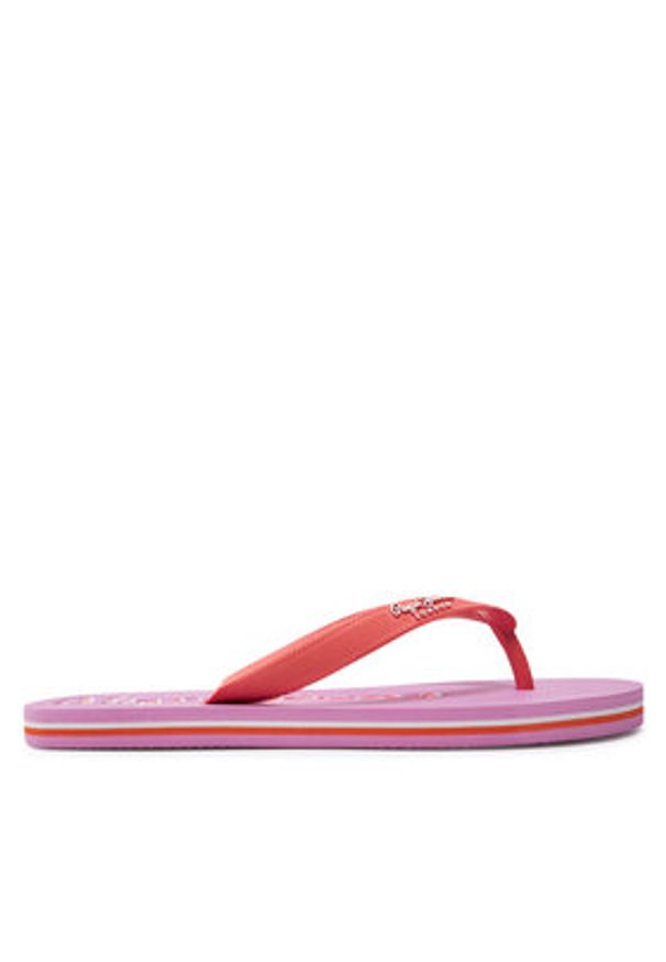 Pepe Jeans Japonki Bay Beach Brand W PLS70157 Czerwony. Kolor: czerwony. Materiał: syntetyk