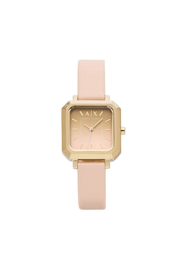 Armani Exchange Zegarek Leila AX5737 Różowy. Kolor: różowy. Materiał: skóra