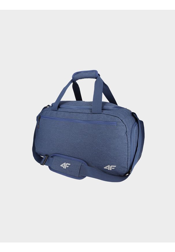 4f - Torba sportowa (25L) z kieszenią na obuwie. Kolor: niebieski. Materiał: guma
