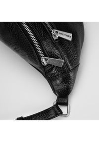 Wittchen - Torebka nerka z groszkowanej skóry. Kolor: czarny. Materiał: skóra #2