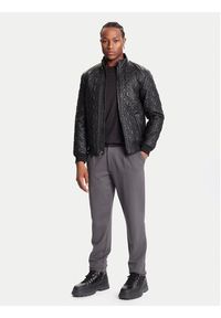 Guess Kurtka skórzana M5BL2E W1050 Czarny Regular Fit. Kolor: czarny. Materiał: skóra #6