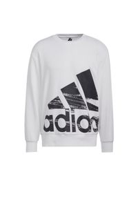 Adidas - Bluza adidas Essentials Brandlove French Terry. Kolor: biały