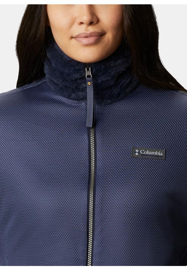 columbia - Bluza polarowa damska Columbia Bundle Up Fleece (1907222-472). Kolor: niebieski. Materiał: polar