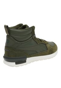 Puma - Męskie Buty Gravition Leather Mid. Kolor: zielony
