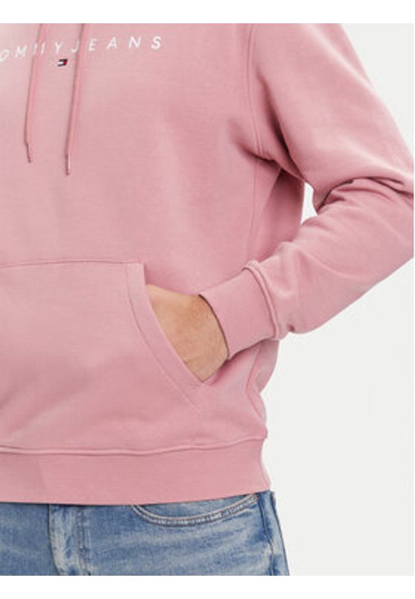 Tommy Jeans Bluza DM0DM20746 Różowy Regular Fit. Kolor: różowy. Materiał: bawełna