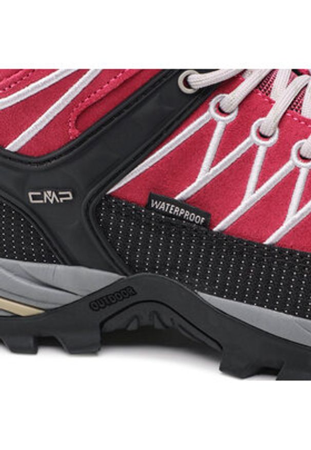 CMP Trekkingi Rigel Mid Wmn Trekking Wp 3Q12946 Różowy. Kolor: różowy. Materiał: zamsz, skóra