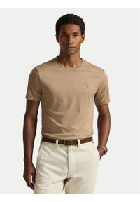 Polo Ralph Lauren T-Shirt 710740727103 Beżowy Custom Slim Fit. Typ kołnierza: polo. Kolor: beżowy. Materiał: bawełna #1