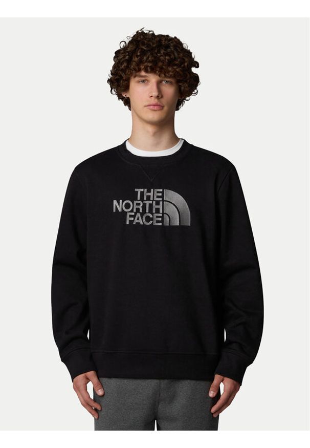 The North Face Bluza Drew Peak NF0A89EK Czarny Regular Fit. Kolor: czarny. Materiał: bawełna