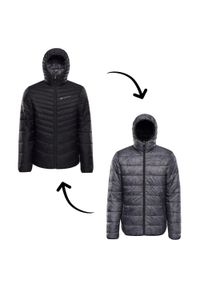 ALPINE PRO - Kurtka męska ocieplana dwustronna Alpine Pro Erom. Kolor: czarny. Materiał: puch. Sport: turystyka piesza #1