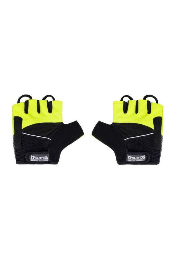 EVOLUTION PROFESSIONAL EQUIPMENT - Rękawiczki rowerowe Yellow Style Evolution Professional Equipment. Kolor: czarny, wielokolorowy, żółty. Sport: kolarstwo