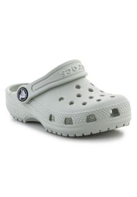 Chodaki Crocs Classic Clog Jr 206990-3VS szare. Okazja: na plażę, na co dzień. Kolor: szary. Materiał: materiał. Styl: casual