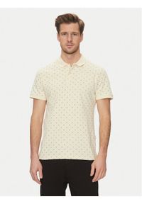 Blend Polo 20718261 Beżowy Regular Fit. Typ kołnierza: polo. Kolor: beżowy. Materiał: bawełna