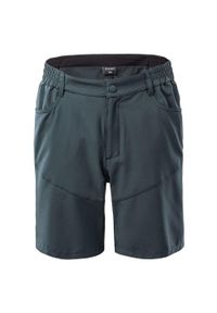 Hi-tec - Spodenki Dziecięce Amilo. Kolor: czarny, zielony, wielokolorowy. Styl: sportowy. Sport: turystyka piesza