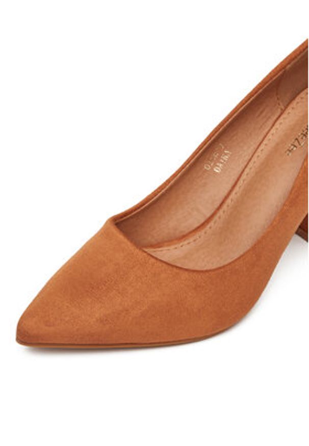 DeeZee Czółenka DZ0010 Brązowy. Kolor: brązowy. Materiał: materiał