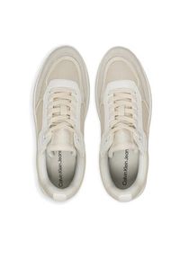 Calvin Klein Jeans Sneakersy YW0YW01638 Beżowy. Kolor: beżowy. Materiał: materiał #3