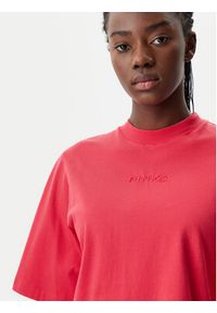 Pinko - PINKO T-Shirt 104604 A2F8 O57 Czerwony Regular Fit. Kolor: czerwony. Materiał: bawełna