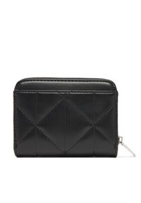 Calvin Klein Portfel Quilted Flap Zip Around LV04F1124G Czarny. Kolor: czarny. Materiał: skóra #4