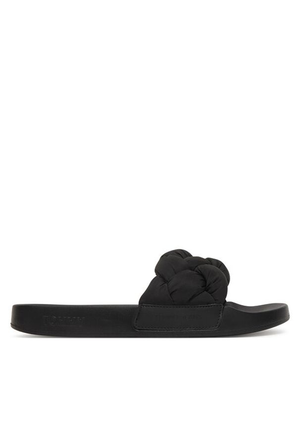 Tommy Jeans Klapki Tjw Braided Slides EN0EN02975 Czarny. Kolor: czarny. Materiał: materiał