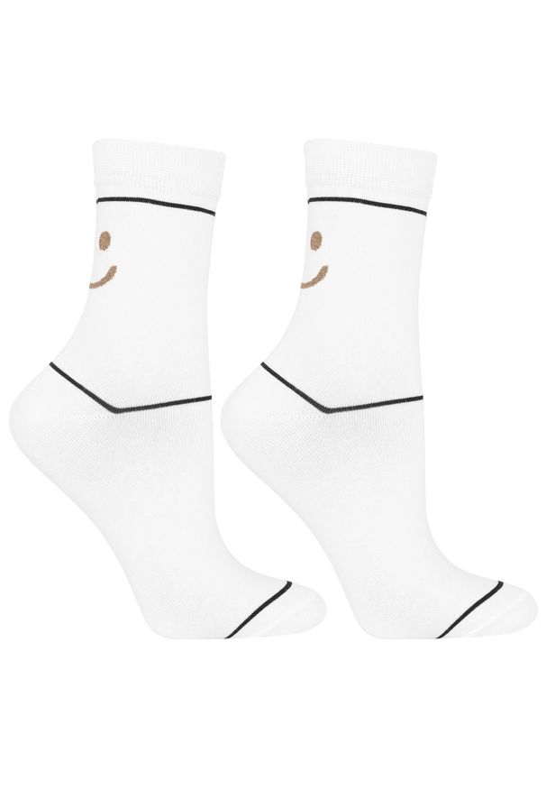 Mix Kolor Damskie Skarpetki Moraj 2 Pary. Kolor: biały. Materiał: materiał