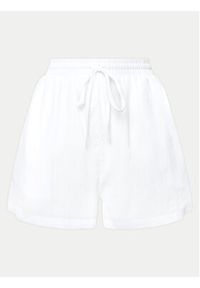 Seafolly Szorty materiałowe Crinkle 55429-SH Biały Regular Fit. Kolor: biały. Materiał: bawełna #4