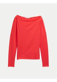 Tom Tailor Denim Bluzka 1045412 Czerwony Slim Fit. Kolor: czerwony. Materiał: bawełna #5