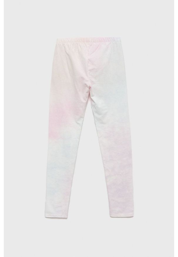 GAP legginsy dziecięce wzorzyste. Kolor: różowy. Materiał: dzianina, bawełna