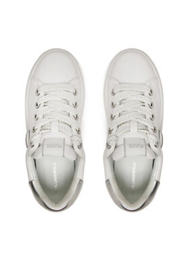 Karl Lagerfeld - KARL LAGERFELD Sneakersy KL67530 Biały. Kolor: biały. Materiał: skóra