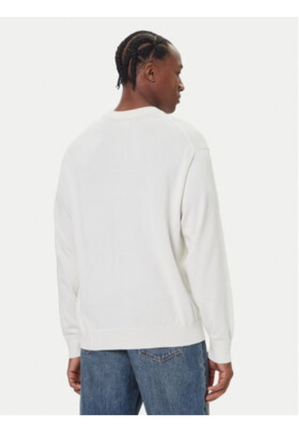 Calvin Klein Jeans Sweter LV04RC309G Écru Regular Fit. Materiał: bawełna
