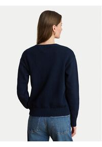Lauren Ralph Lauren - LAUREN RALPH LAUREN Sweter 200979653004 Granatowy Regular Fit. Kolor: niebieski. Materiał: bawełna #5