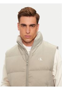 Calvin Klein Jeans Kamizelka Essentials J30J325901 Beżowy Regular Fit. Kolor: beżowy. Materiał: syntetyk #5