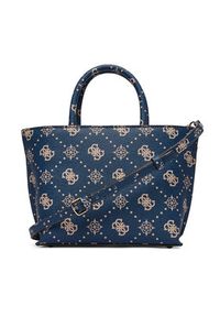 Guess Torebka Emelie Logo Mini HWGP99 28750 Granatowy. Kolor: niebieski. Materiał: skórzane #4