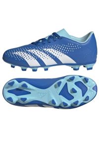 Adidas - Buty piłkarskie adidas Predator Accuracy.4 FxG Jr IE9431 niebieskie. Zapięcie: sznurówki. Kolor: niebieski. Materiał: syntetyk, guma. Sport: piłka nożna #4