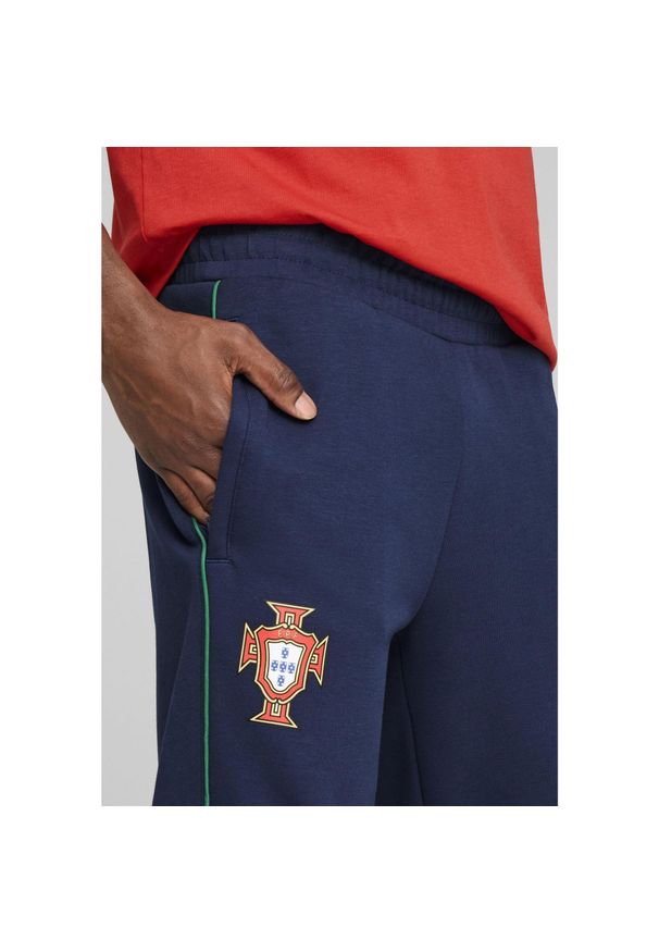 Puma - Męskie spodnie Portugalia Casuals PUMA Persian Blue Sunny Yellow. Kolor: żółty, wielokolorowy, niebieski