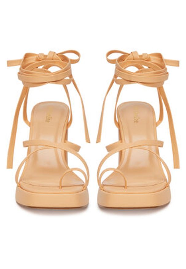 DeeZee Sandały 2335-3 Pomarańczowy. Kolor: pomarańczowy. Materiał: skóra