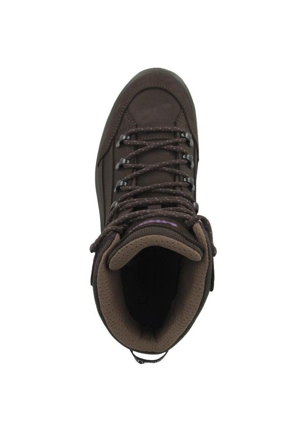 Buty trekkingowe damskie Lowa Renegade Gtx Mid. Wysokość cholewki: za kostkę. Zapięcie: sznurówki. Kolor: czarny, brązowy. Materiał: guma, materiał, syntetyk. Szerokość cholewki: normalna
