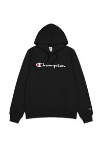 Bluza męska Champion Hooded Sweatshirt 220726. Kolor: czarny. Materiał: materiał, bawełna