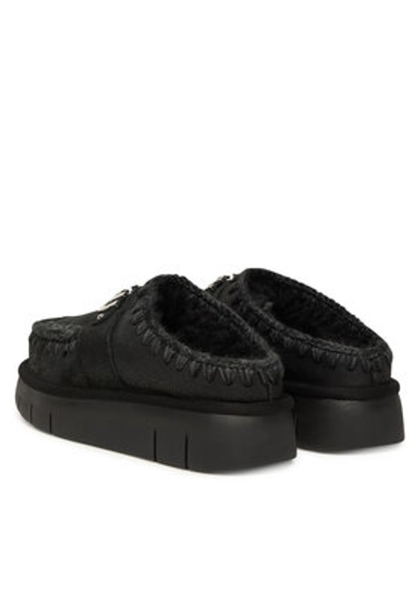 Mou Śniegowce MU.FW531001B Czarny. Kolor: czarny. Materiał: skóra