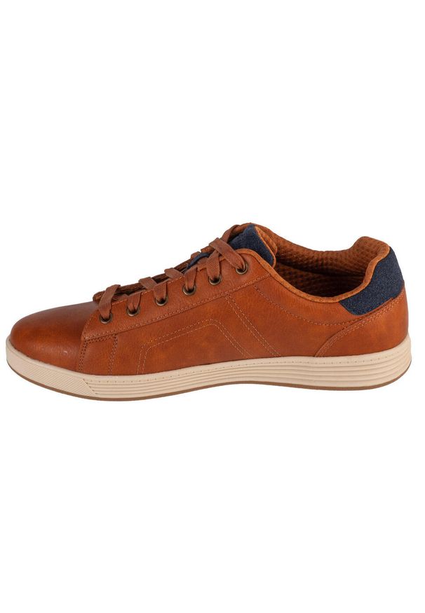 skechers - Buty do chodzenia męskie Skechers Cavell Hensley. Kolor: brązowy. Materiał: syntetyk, materiał. Szerokość cholewki: normalna. Sport: turystyka piesza
