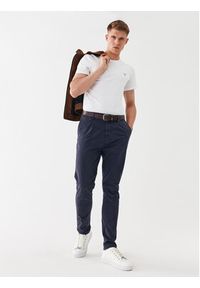 Guess Chinosy M3YB27 WFIO3 Granatowy Slim Fit. Kolor: niebieski. Materiał: bawełna #5