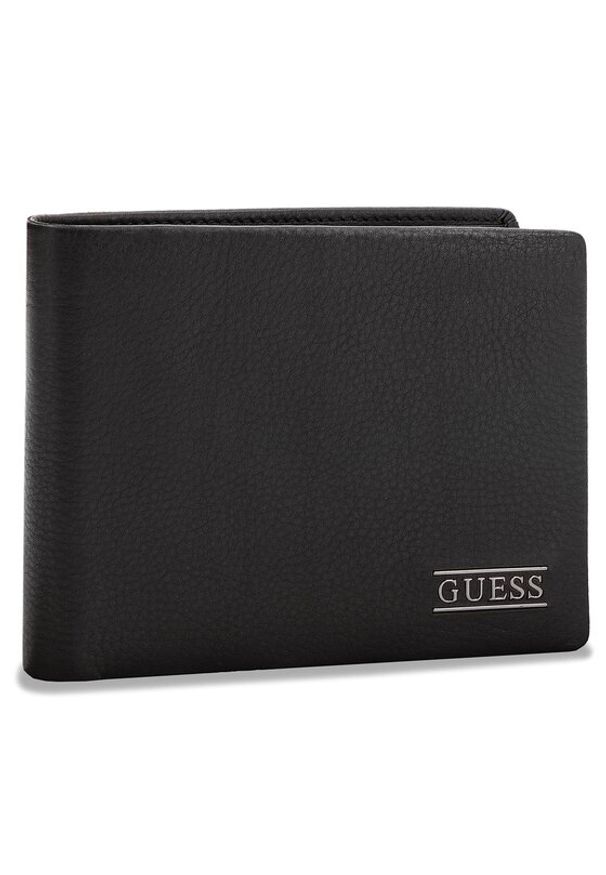 Guess Duży Portfel Męski SM2511 LEA27 Czarny. Kolor: czarny. Materiał: skóra