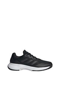 Adidas - Buty Gamecourt 2 Rozmiar 42 2/3 - IG9567 Czarny. Kolor: czarny, szary, wielokolorowy. Materiał: materiał. Sport: tenis