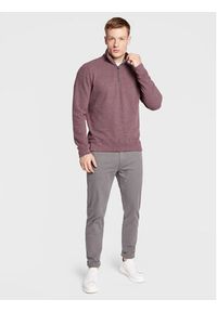 Pierre Cardin Sweter 40112/000/4006 Bordowy Regular Fit. Kolor: czerwony. Materiał: bawełna #4