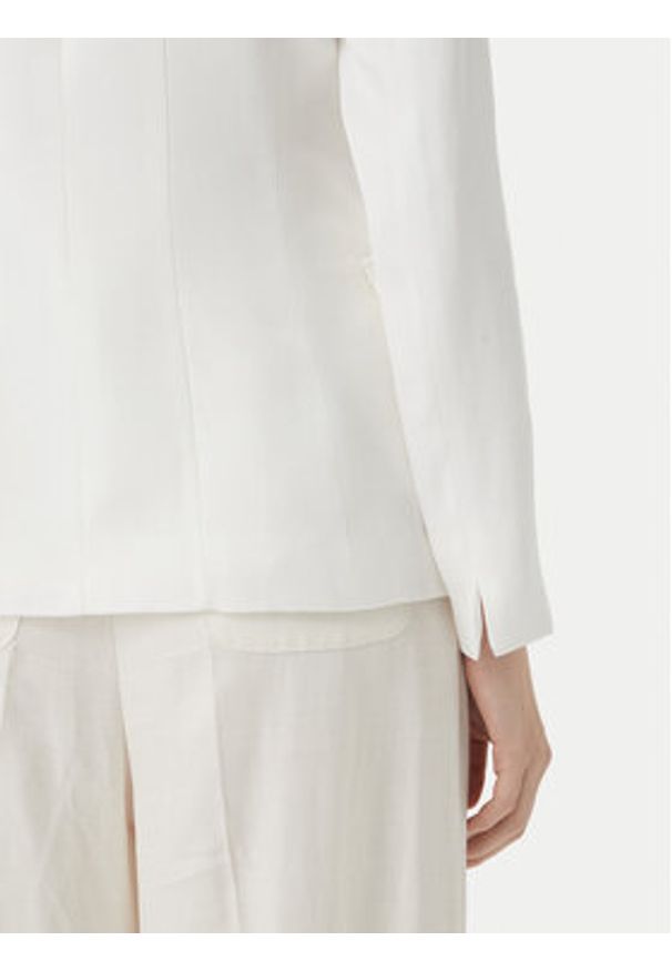 Marella Marynarka Charme 2613041172 Biały Regular Fit. Kolor: biały. Materiał: wiskoza