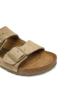 Birkenstock Klapki Arizona 1032061 Khaki. Kolor: brązowy. Materiał: zamsz, skóra #4